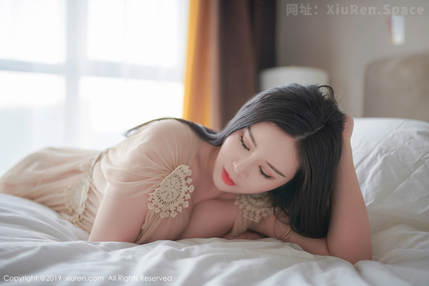 图片[6]-[XiuRen秀人网]VOL.1366 嫩模戴渃欣私房粉色薄纱情趣内衣透视秀豪乳极致诱惑写真45P-秀人网官方网站